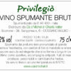 privilegio etichetta vino spumante brut