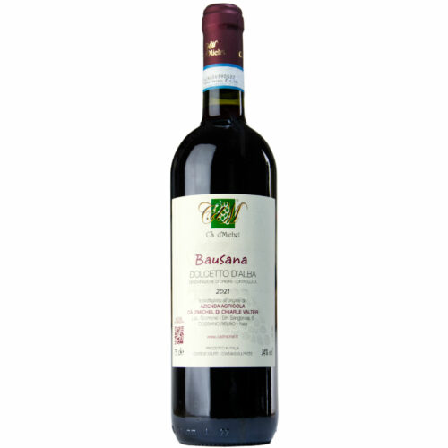 bottiglia di vino Bausana dolcetto d'alba